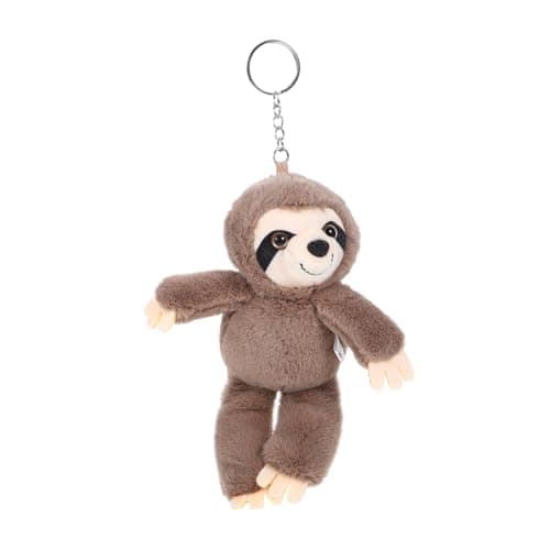 Image of UPKOCH Sloth Keychain Plush Soft 6.69 Inch Hanging Bag Charm Cute Cartoon Animal Ornament Portable Keyring Pendant for Women Accessories
