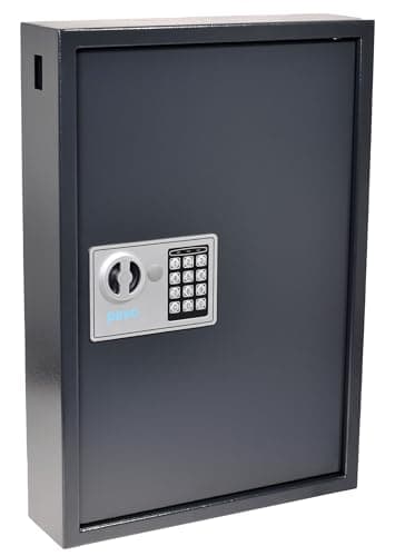 Image of PAVO 8033911 High Security Key Cabinet for 50 Keys , Gray