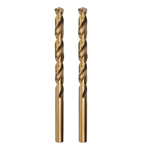 Image of Misuyue M35 Cobalt HSS Twist Drilling Bits, 2pcs Metal Drill Bit 6mm/0.236", Carbide Drill Bits for Stainless Copper Wood Plastic Aluminum and other Hard Materials