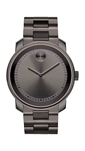 Image of Movado Men's Bold Metals Watch with a Printed Index Dial, Gunmetal Grey (Model 3600259)