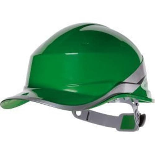 Image of Delta Plus DIAMOND V green ABS high vision electrical insulated safety helmet