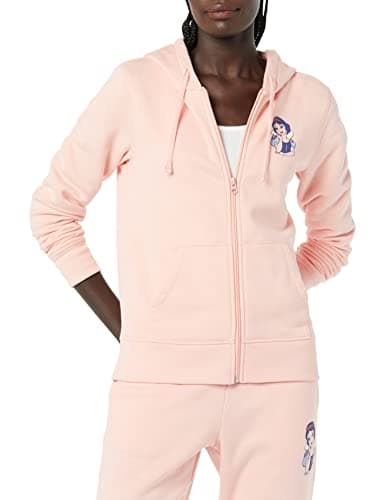Image of Amazon Essentials Disney | Marvel | Star Wars | Princess Women's Fleece Full-Zip Hoodie Sweatshirts (Available in Plus Size), Snow White, L