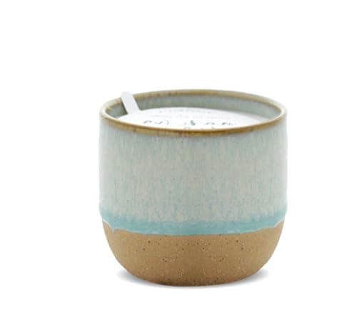 Image of Paddywax Scented Candles Premium Kin Range Candle in Reusable Glazed Ceramic Pot, 170g, Matcha Tea + Bergamot
