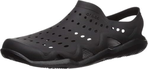 Image of Crocs Swiftwater Wave, Men’s Athletic Sandals, Black (Black/Black 060b), M7/W8 UK (41-42 EU)