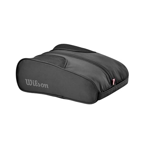 Image of Wilson Tour Golf Shoe Bag, Ventilated Protection & Organised Storage for Golf Footwear, Colour: Black