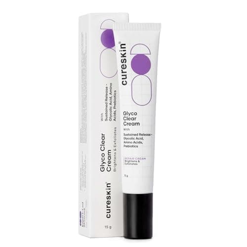 Image of Cureskin Glyco Clear Cream | Repair Cream with Sustained Release | Glycolic Acid, Amino Acids and Prebiotics