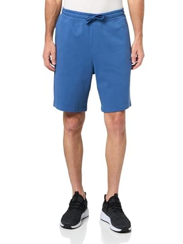 Image of Hugo Men's Smalltonal Logo Cotton Jersey Shorts, Skyline Blue, Large