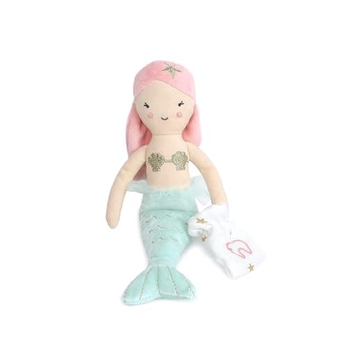 Image of MON AMI Mermaid Fairy Doll - 10 inch, Premium Plush Doll with Dental Keepsake Pouch, Perfect Loose Tooth Gift for Kids, Tooth Fairy Gifts for Girls