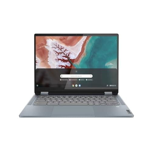 Image of LENOVO IdeaPad Flex 5 14" 2 in 1 Chromebook Plus | 14 Inch Full HD Touch Laptop | Intel Core i3-1215U | 8GB RAM | 256GB SSD| Chrome OS | Stone Blue