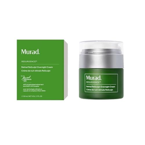 Image of Murad Retinal Resculpt Overnight Cream 50ml - Anti-Aging Night Moisturizer with Encapsulated Retinal and NAD+ Complex for Firming and Hydration