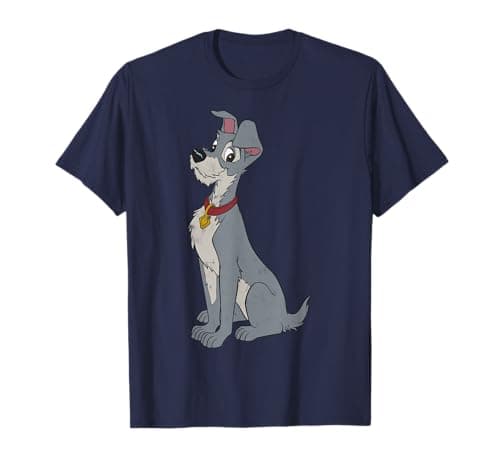 Image of Disney Lady And The Tramp Simple Tramp Portrait T-Shirt