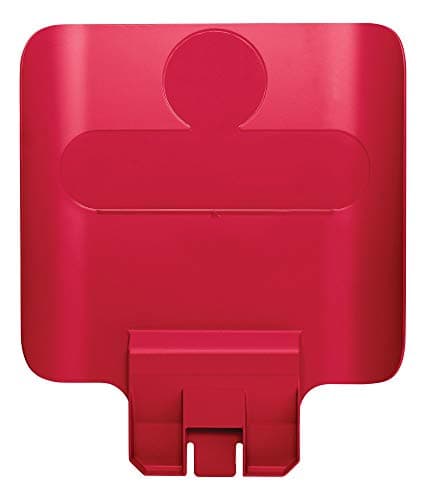 Image of Rubbermaid Commercial Products Slim Jim Recycling Station Billboard Red 2007905