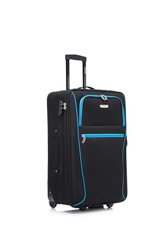 Image of Medium Suitcase 26" Super Lightweight Luggage 20% Expandable Combination Lock 2 Wheel Soft Shell Hold Check in Luggage for 15 to 20kg