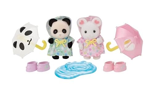 Image of Sylvanian Families - 5748 Nursery Friends - Rainy Day Duo - Dollhouse Playsets