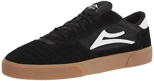 Image of Lakai Footwear Mens Cambridge Black/Gum Suede Ms3200252a00-black-9 M Us Skate Shoe, 8 UK