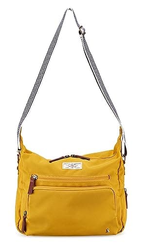 Image of Joules Coast Softside Collection Unisex Crossbody Bag With Adjustable Straps, Antique Gold