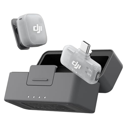 Image of DJI Mic Mini 2 (1 TX + 1 Mobile RX + Charging Case), Lavalier Wireless Vlogging Mic for iPhone/Android/Camera, Bluetooth Microphone, Live Streaming, Plug-And-Play, 24h Battery, Noise Cancelling