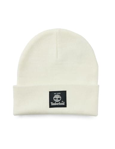 Image of Timberland Men's Short Watch Cap, Cream, One Size
