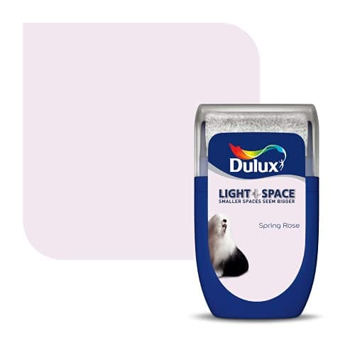 Image of Dulux Light and Space Tester Paint, Spring Rose, 30 ml