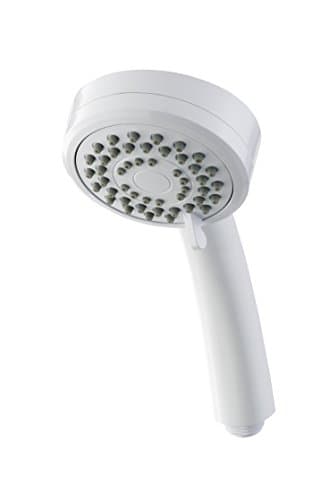 Image of Triton Showers Showerhead | Bathroom Accessory | Water | 3 Spray Patterns | High Pressure Shower Heads | Lara | White Finish | Head Set | Shower Accessories
