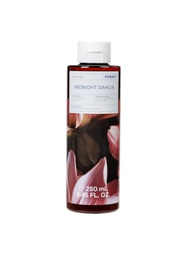 Image of KORRES Midnight Dahlia Revitalising Shower Gel for Women with Active Aloe Vera, Dermatologically Tested, Vegan, 250 ml