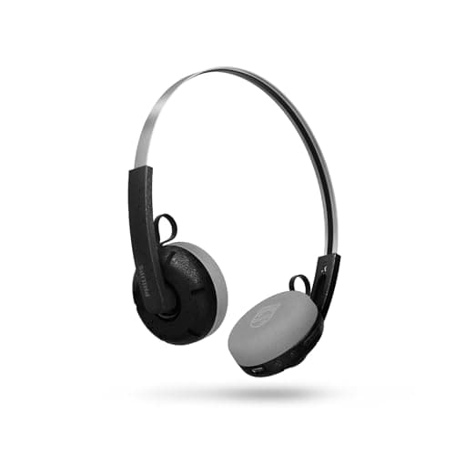 Image of Philips CENTURY 2000 Series Wireless On-Ear Headphones TAH2000BK/00 “The Ringo” | Retro Bluetooth 5.4 Headphones with 26h Play Time, Multipoint, Mic, On-Ear Controls & Spare Cushions