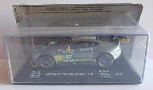 Image of ixo. 24 hour lemans Aston Martin V8 Vantage GTE #97 Turner/Adam/Serra 2017 car 1.43 scale diecast model