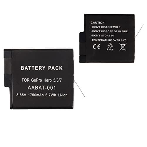 Image of E-yiiviil AABAT-001 Replacement Battery Compatible with GoPro HERO5, HERO6, HERO7