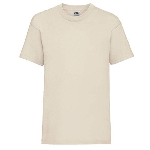 Image of Fruit of the Loom Girls' T-Shirt natural Size:164 (EU)