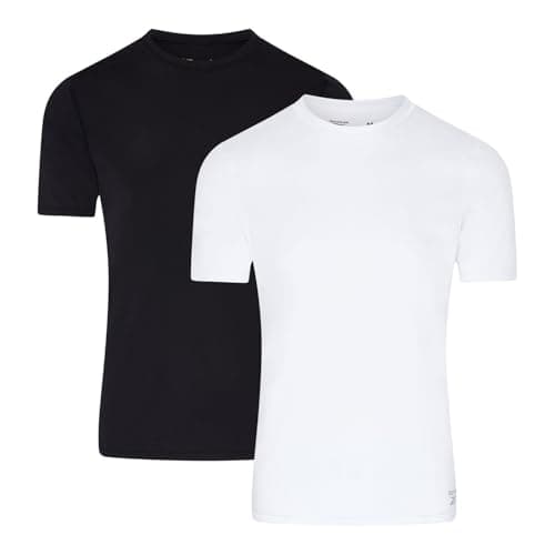 Image of Reebok Clancy Performance Men's T-Shirts - Pack of 2. Fitted Mens T Shirt Multipack, Moisture-Wicking & Lightweight.