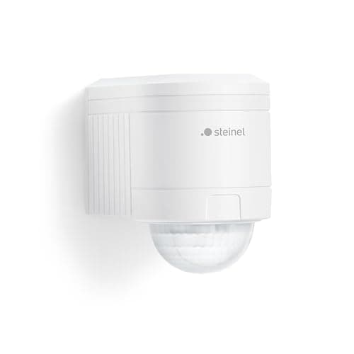 Image of Steinel Motion Detector IS 240 DUO White - 240° Coverage Indoor & Outdoor Motion Sensor w/ 12 m Range - Wall Mounted Infrared Motion Sensor
