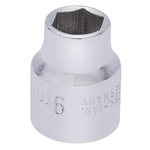 Image of Draper 25854 Elora Hexagon Socket, 3/8" Square Drive, 9mm