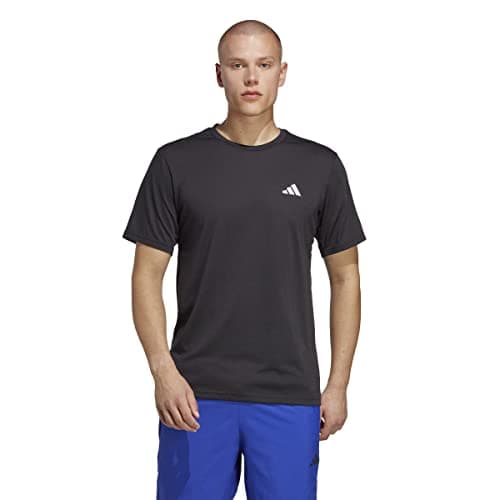Image of adidas Men's Train Essentials Comfort Training Tee, Black/White, M