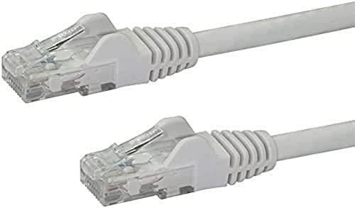 Image of StarTech.com 7m CAT6 Ethernet Cable - White CAT 6 Gigabit Ethernet Wire -650MHz 100W PoE++ RJ45 UTP Category 6 Network/Patch Cord Snagless w/Strain Relief Fluke Tested UL/TIA Certified (N6PATC7MWH)