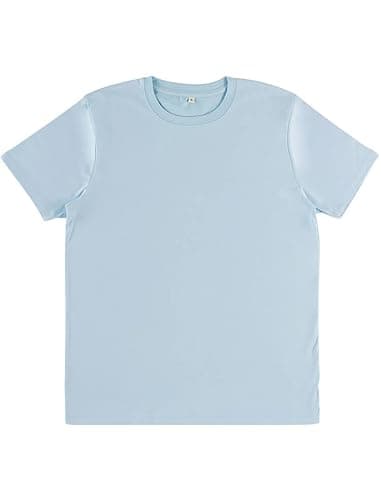 Image of Earth Wardrobe Heavyweight Organic Cotton T-Shirt – Men’s/Unisex Plain Tee, Thick Soft Fabric, Durable Everyday Basic