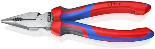 Image of KNIPEX Needle-Nose Combination Pliers with Comfort Handles 185 mm, 08 22 185
