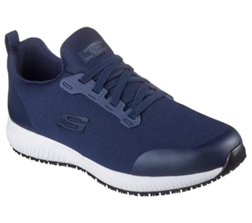 Image of Skechers Men's Squad Sr Myton Sneaker, Navy Textile/Synthetic, 8 UK
