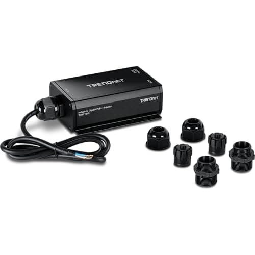 Image of TRENDnet Outdoor IP67 Gigabit PoE++ Injector, TI-O119GI, Supports 24–57V DC Power Input, 96W PoE Power Budget, IP67 Rated Housing, Support PoE (15.4W), PoE+ (30W), PoE++ (95W)
