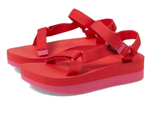 Image of Teva Women's Flatform Universal Sport Sandal, Hot Pink, 6 UK