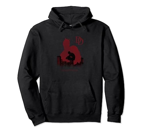 Image of Marvel Daredevil A Man Without Fear Is Broken Within Pullover Hoodie