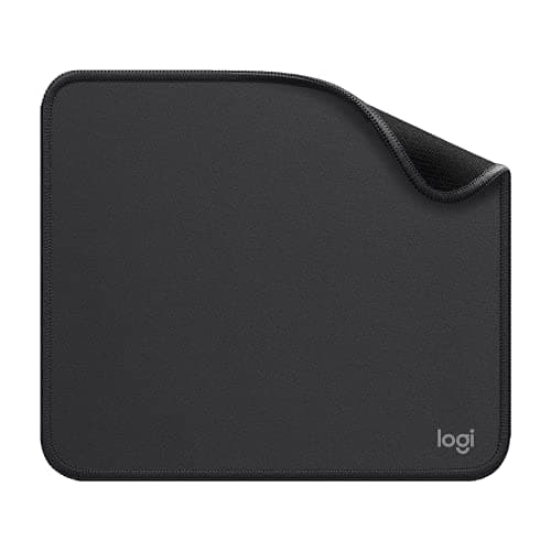 Image of Logitech Mouse Pad - Studio Series, Computer Mouse Mat with Anti-Slip Rubber Base, Easy Gliding, Spill-Resistant Surface, Durable Materials, Portable, in a Fresh Modern Design, Graphite
