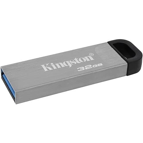 Image of Kingston DataTraveler Kyson 32GB USB 3.2 Metal Flash Drive (DTKN/32GBCR)