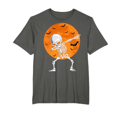 Image of Halloween Shirts for Kids Boys Dabbing Skeleton Costume Dab T-Shirt