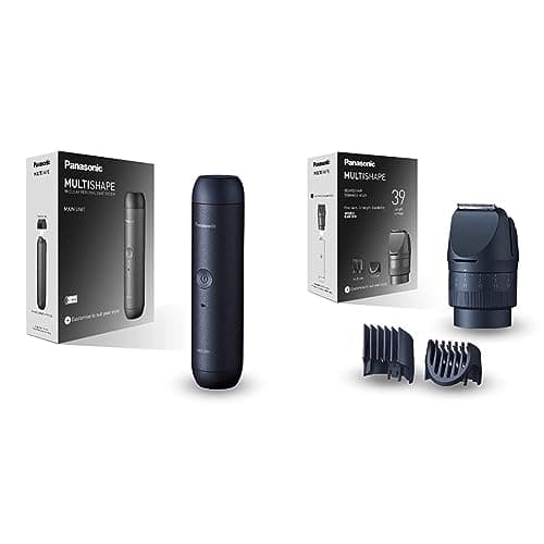 Image of Panasonic ER-CTN1 MULTISHAPE, Wet & Dry Electrical Beard Trimmer and Hairclipper for Men, Rechargeable Li-ion Body, Modular Personal Care System