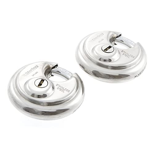 Image of Sterling SPL200 Closed Shackle Disc Padlock with Stainless Steel Body, 70 mm, Set of 2