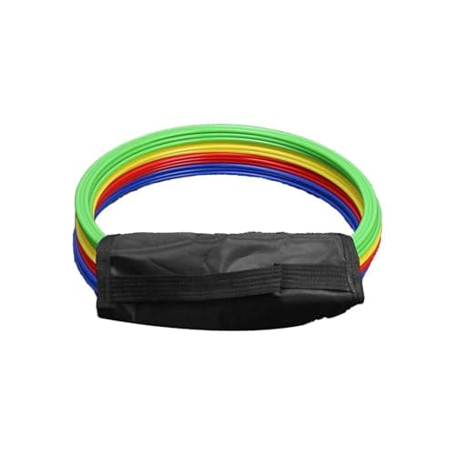 Image of Tdoutop 12 Pieces Football Training Rings Agility Exercise Jumping Circles Speed Workout Hoops Lightweight PP Material Suitable for Kids Adults Athletes Socce, 30cm
