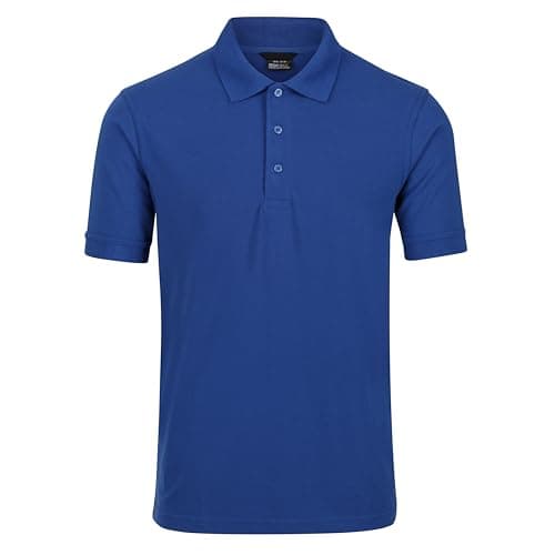 Image of Regatta Professional Mens Classic Polo Shirt, 3 Buttons - Perfect for Work or Casual Wear Royal Blue