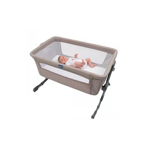 Image of Chicco Next2Me Essential Infant Cosleeping Crib, Sustainable, Compatible with Different Beds, Adjustable Height, Tiltable, Good Air Circulation, Mattress and Bag Included, 0-6 m