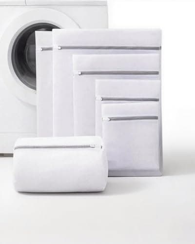 Image of MOLICRAIN 6 PCS Mesh Laundry Bags, 200% Tear-Resistant Laundry Bags for Washing Machine, Reusable Delicates Laundry bag, Washing Machine Bags for Delicates, Shoes, Socks, Bra(60x50cm/60x50cm/50x40cm)
