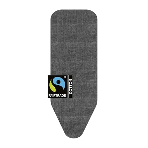 Image of Brabantia Ironing Board Cover C 124x45 cm – Denim Black | 100% Cotton Top Layer with 8mm Foam Padding for Size C Ironing Boards | Durable, Washable, and Easy to Install